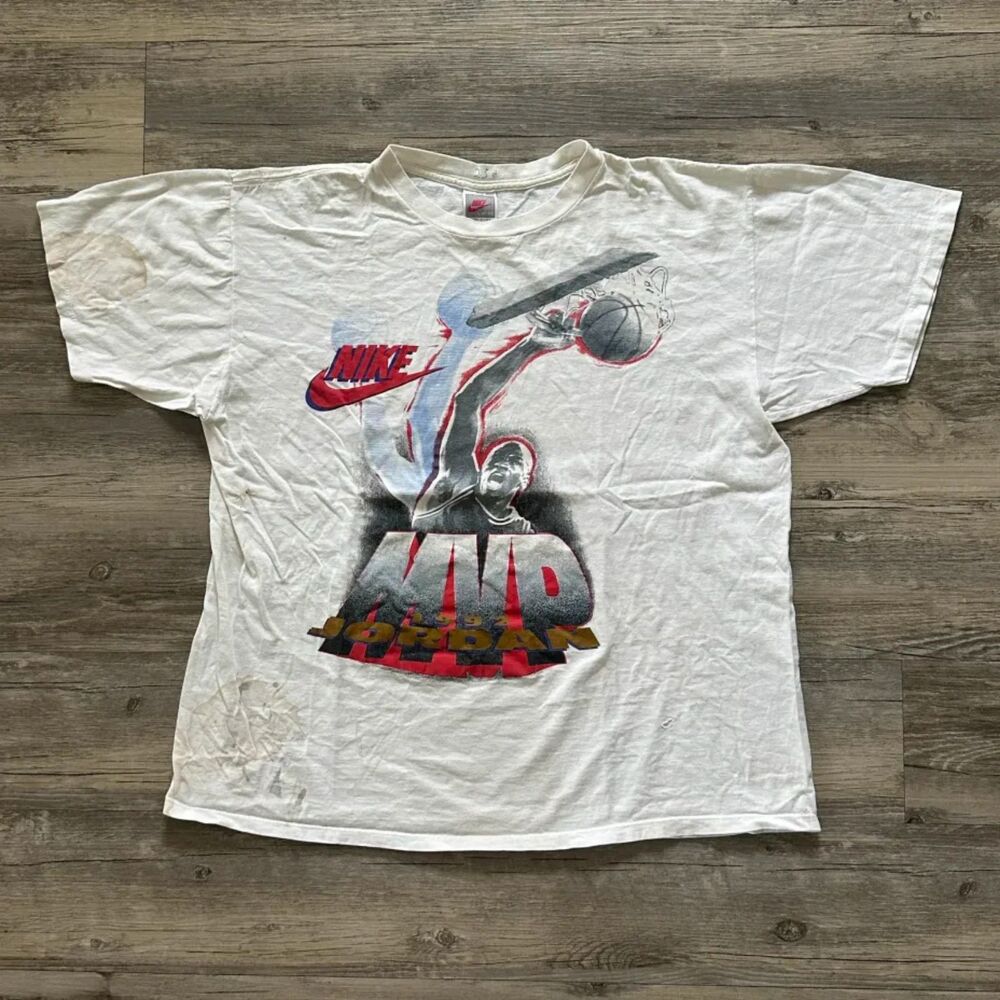 Vintage 1992 Nike Michael Jordan MVP T-Shirt Size Large